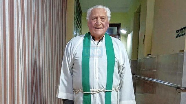 Mattiassi. El sacerdote cumple 90 años el próximo 30 de octubre.