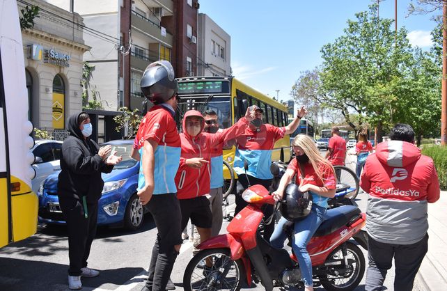 Protesta de cadetes de app