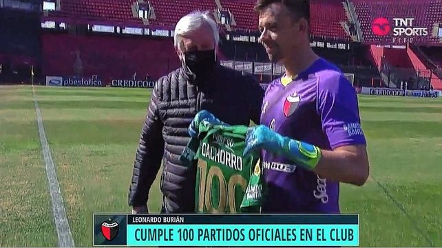 Leonardo Burián llegó a los 100 partidos en Colón