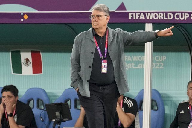 Gerardo Martino durante el empate sin goles con Polonia.