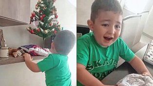 Un nene de Chajarí pidió asado para Navidad y Papá Noel cumplió.