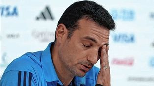 Scaloni se enojó