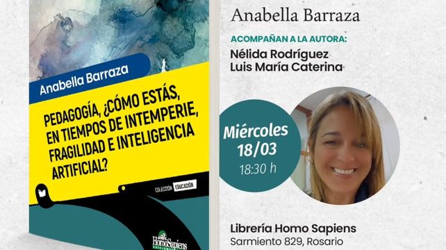 Anabella Barraza presentará su libro este miércoles