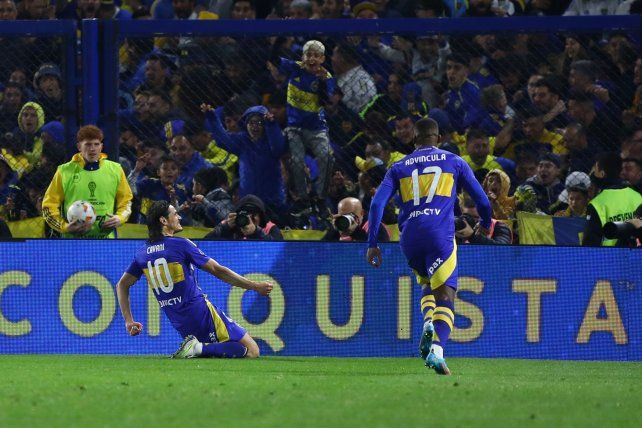 Cavani marcó el tanto de Boca.