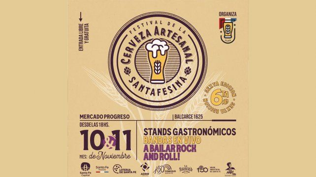 Llega el sexto Festival de la Cerveza Artesanal Santafesina