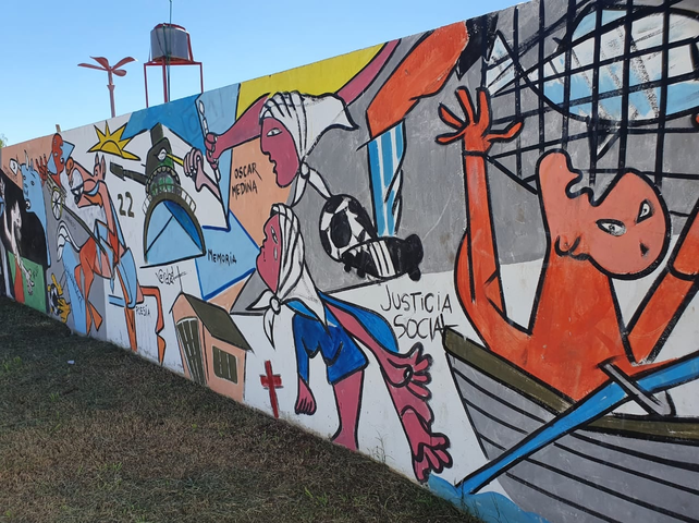 Los murales expresan la voz de los movimientos sociales