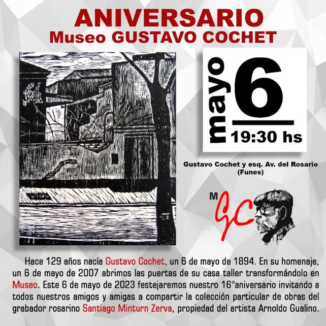 Funes: el Museo Gustavo Cochet celebra su cumpleaños 16