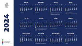 Confirmaron los feriados de 2024 en Argentina: el calendario completo