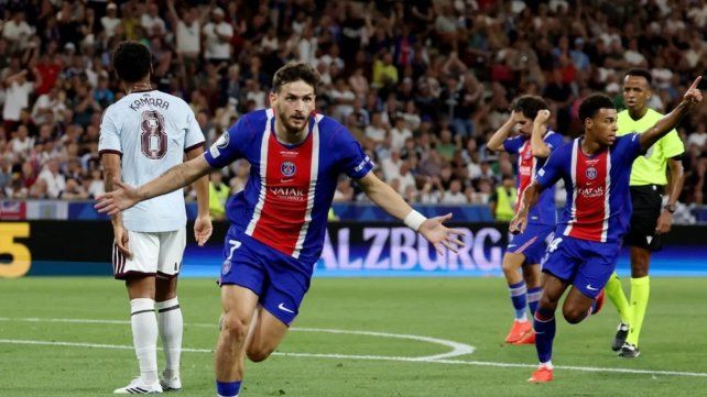 PSG volvió a festejar: venció a Aston Villa y conquistó la Supercopa de Europa