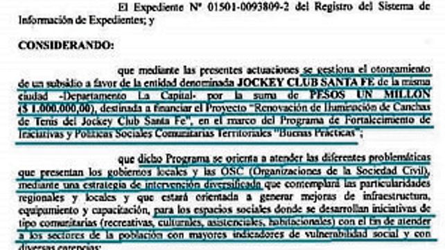 Enojo por un subsidio de la provincia al Jockey Club de Santa Fe 