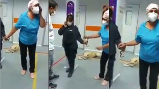 Fue esposada por atender una emergencia antes de sacarle sangre a un preso