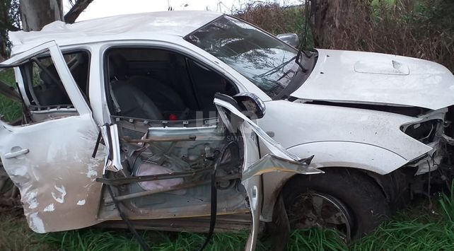 Así quedaron los autos tras el siniestro.