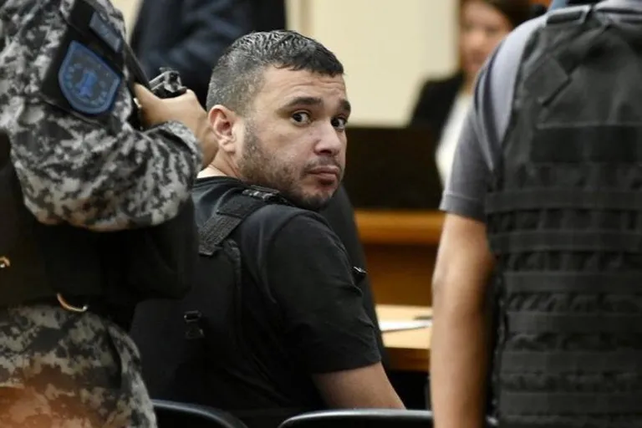 Ante los jueces. Alvarado sigue desde el penal de Marcos Paz el juicio a él y otros seis integrantes de la banda.