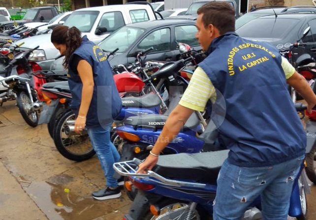 Secuestraron 12 motos robadas y detuvieron a cinco delincuentes