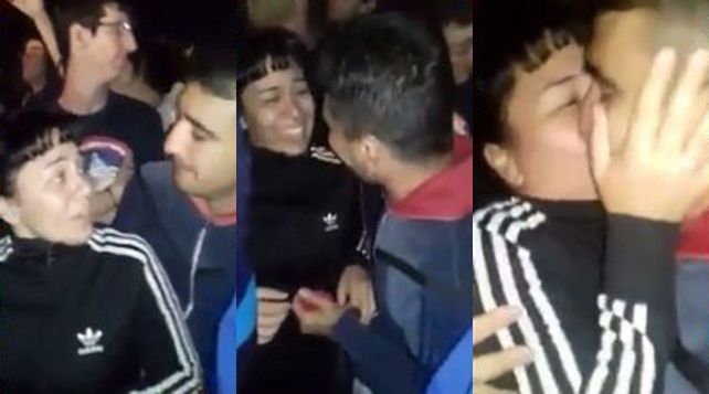 Le propuso casamiento a su novia en medio del recital del Indio en Olavarría