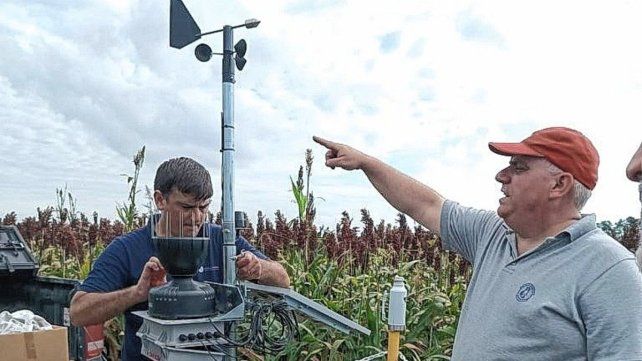El ingeniero Luis Altamirano explicó la labor del sistema instalado en el INTA.