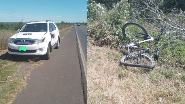 Un ciclista murió tras ser atropellado por una camioneta cerca de Nogoyá.