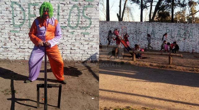 A pulmón, vecinos de Cabaña Leiva construyeron una plaza