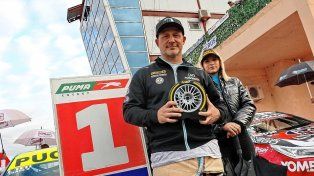 El piloto de Lobería se quedó con el mejor tiempo a la hora de clasificar en la divisional mayor. (Gentileza Juan Iribarren)