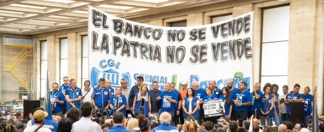 El gremio organiza un acto en la sede central del BNA el 20 de febrero para rechazar su privatización.