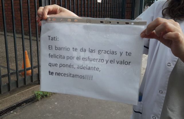 El mensaje que le dejaron a Tatiana en su casa