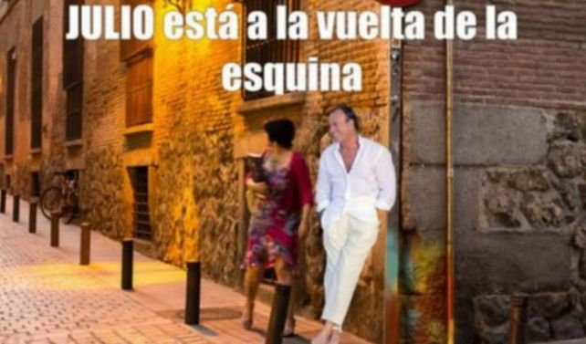Arrancó julio y la ya tradicional catarata de memes del cantante español Julio Iglesias