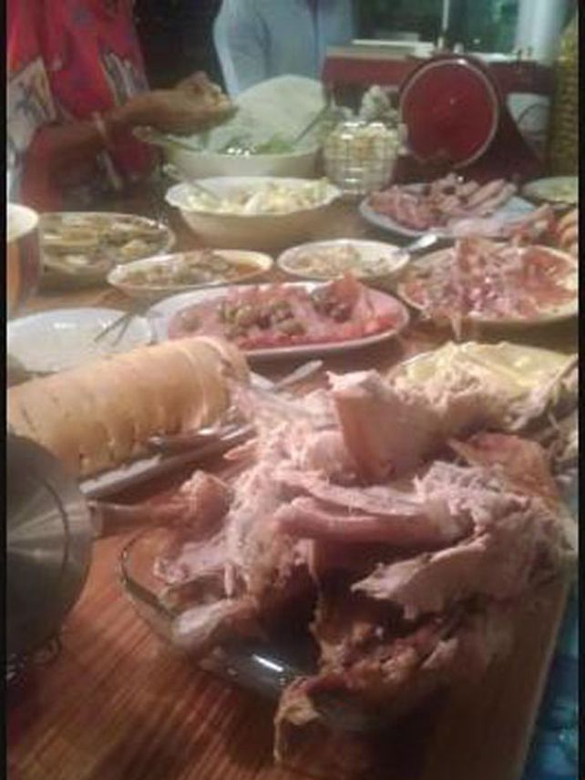 ¿Qué comieron las famosas en Navidad?