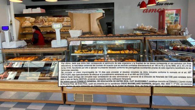 Panadería Roma, con 38 años de trayectoria y 10 empleados, en riesgo de desalojo por el CGE