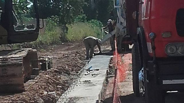 Se solicita la obra de entubado