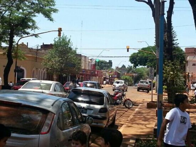 Avenida principal de la ciudad de Gobernador Virasoro donde se produjo la tragedia.