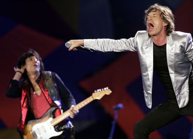 Jagger sobre el escenario: cercano