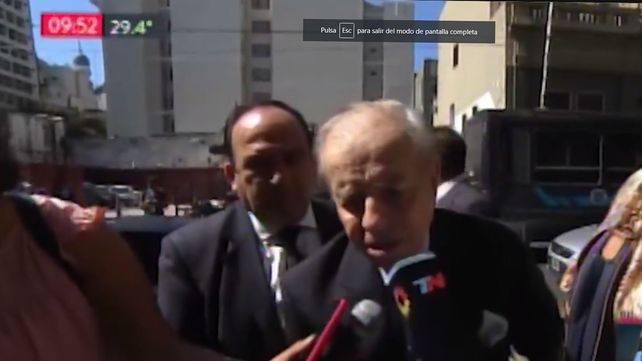Carlos Menem: Tengo mucha confianza en Alberto, es una gran persona