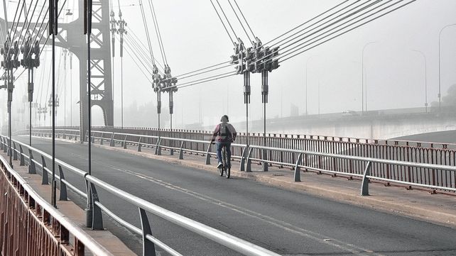 Neblina en la ciudad de Santa Fe