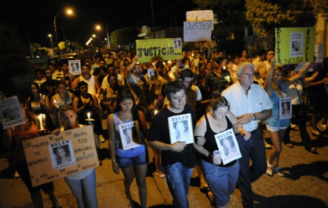La marcha realizada por familiares