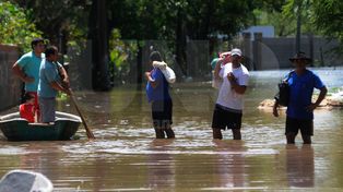 Pese a la bajante del río, piden a evacuados que se queden en los refugios hasta fines de marzo