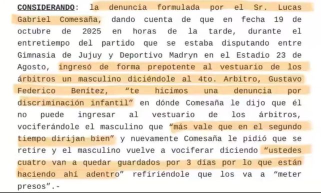 ¿Y ahora?: la Justicia desestimó la denuncia del árbitro de Gimnasia (J)-Madryn