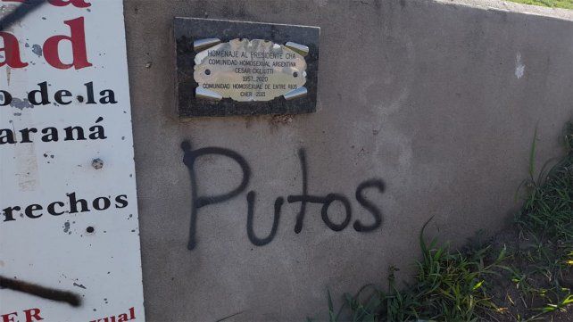 Paraná: vandalizaron el Paseo de la Diversidad