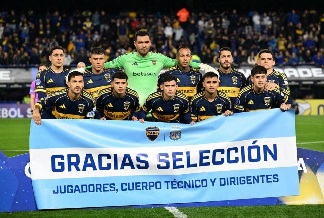 El plantel de Boca agradeció a la selección.