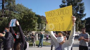Manifestación de jardines maternales y gimnasios