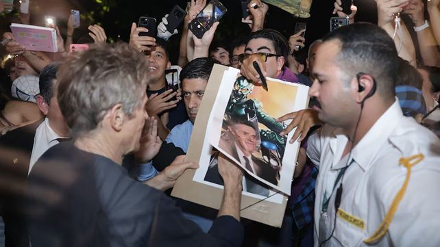 Willia Dafoe se mostró simpático y completamente dispuesto a compartir la noche con el público porteño en la presentación del filme The Souffler&nbsp;
