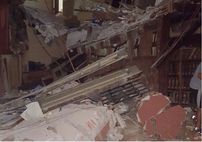 Impactante. Una imagen del interior del histórico edificio