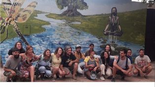 El Festival por el Agua durante su primera edición, en el año 2020, y con los protagonistas.