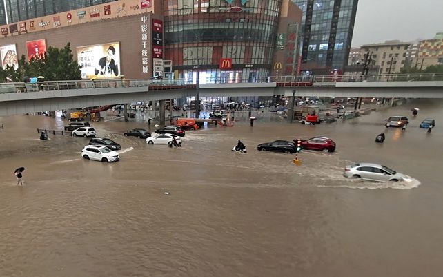 Impactantes imágenes de las inundaciones en China
