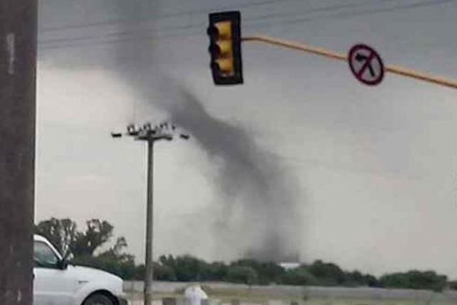 Con una térmica de 40 grados, se registró un tornado en San Lorenzo