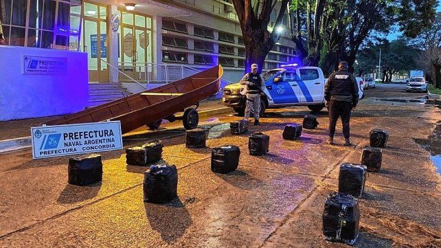 Prefectura frustró un nuevo intento de contrabando que tenía como destino a la ciudad de Salto.