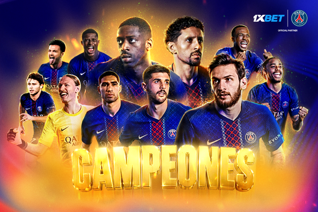¡Dos veces campeón de la Champions League: el Paris Saint-Germain confirma su estatus como la mejor dinastía del fútbol junto a 1xBet!