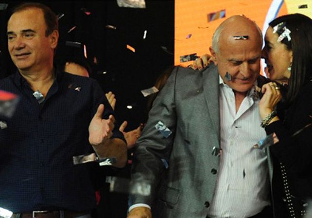 El diputado provincial Eduardo Di Pollina junto a Lifschitz