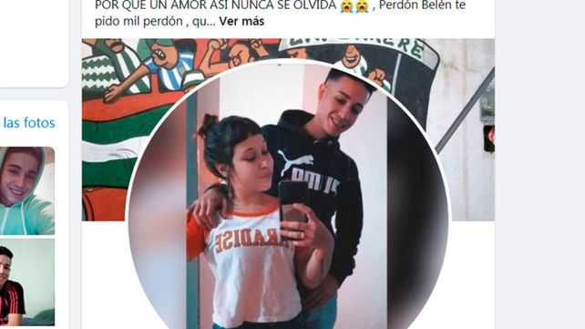 PAREJA. Luz Belén Marino murió estrangulada.