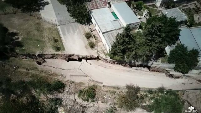 Nuevos deslizamientos en las barrancas de Diamante