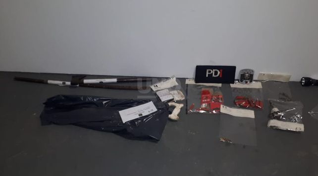 Los elementos secuestrados.